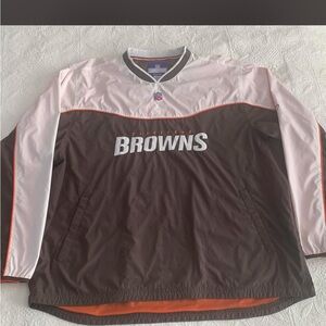 NFL Cleveland Browns Brown and Pink Lightweight Pullover Jacket